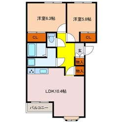 ル・モンテの物件間取画像